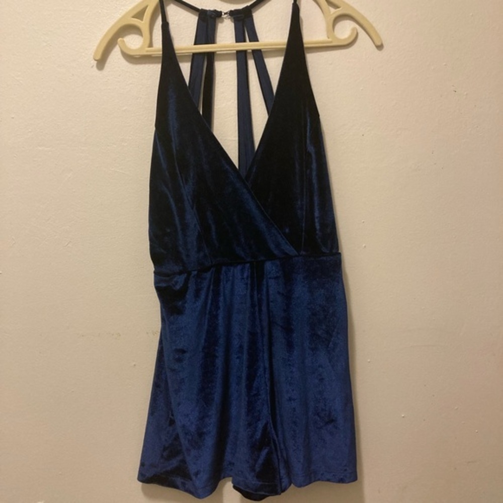 Urban Outfitters Velvet Romper worn once!